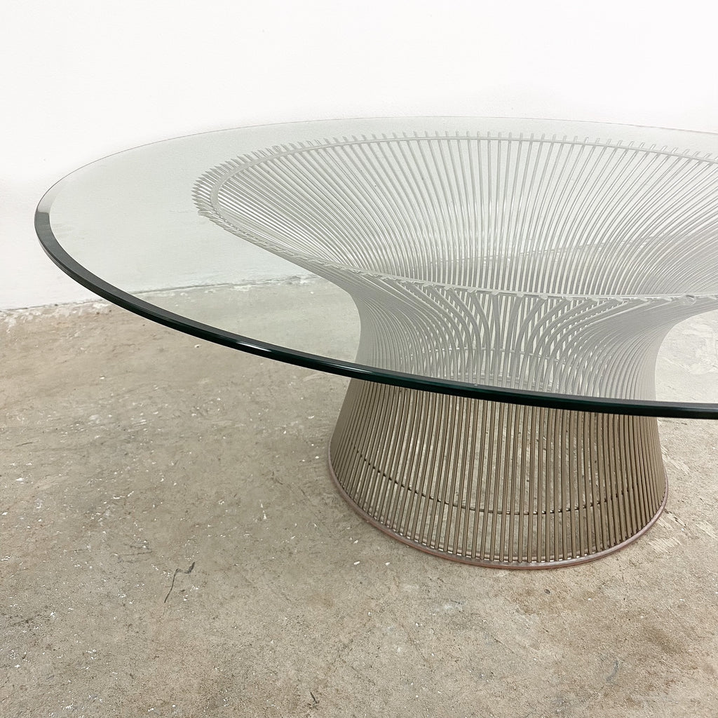 Warren Platner For Knoll Glass Top Coffee Table