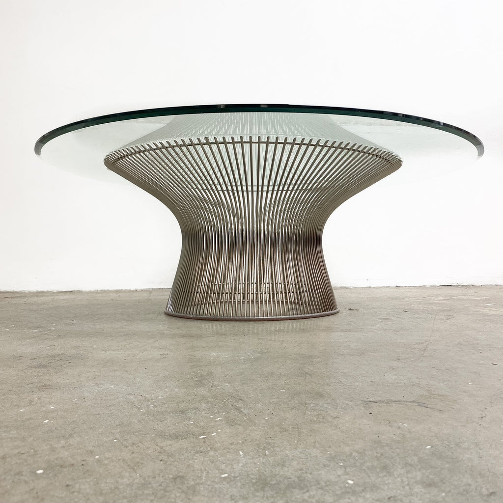 Warren Platner For Knoll Glass Top Coffee Table
