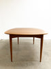 Mid Century Parker 'D' End Extension Dining Table