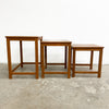 Set Of 3 Mid Century Parker Nesting Tables
