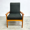Fler 'Flermark' Mid Century Armchair Lounge Chair - Dark Grey Upholstery