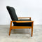 Fler 'Flermark' Mid Century Armchair Lounge Chair - Dark Grey Upholstery