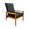 Fler 'Flermark' Mid Century Armchair Lounge Chair - Dark Grey Upholstery