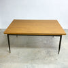 Framac Mid Century Laminate floating Top dining Table With Swallowtail Edge Detail