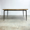 Framac Mid Century Laminate floating Top dining Table With Swallowtail Edge Detail