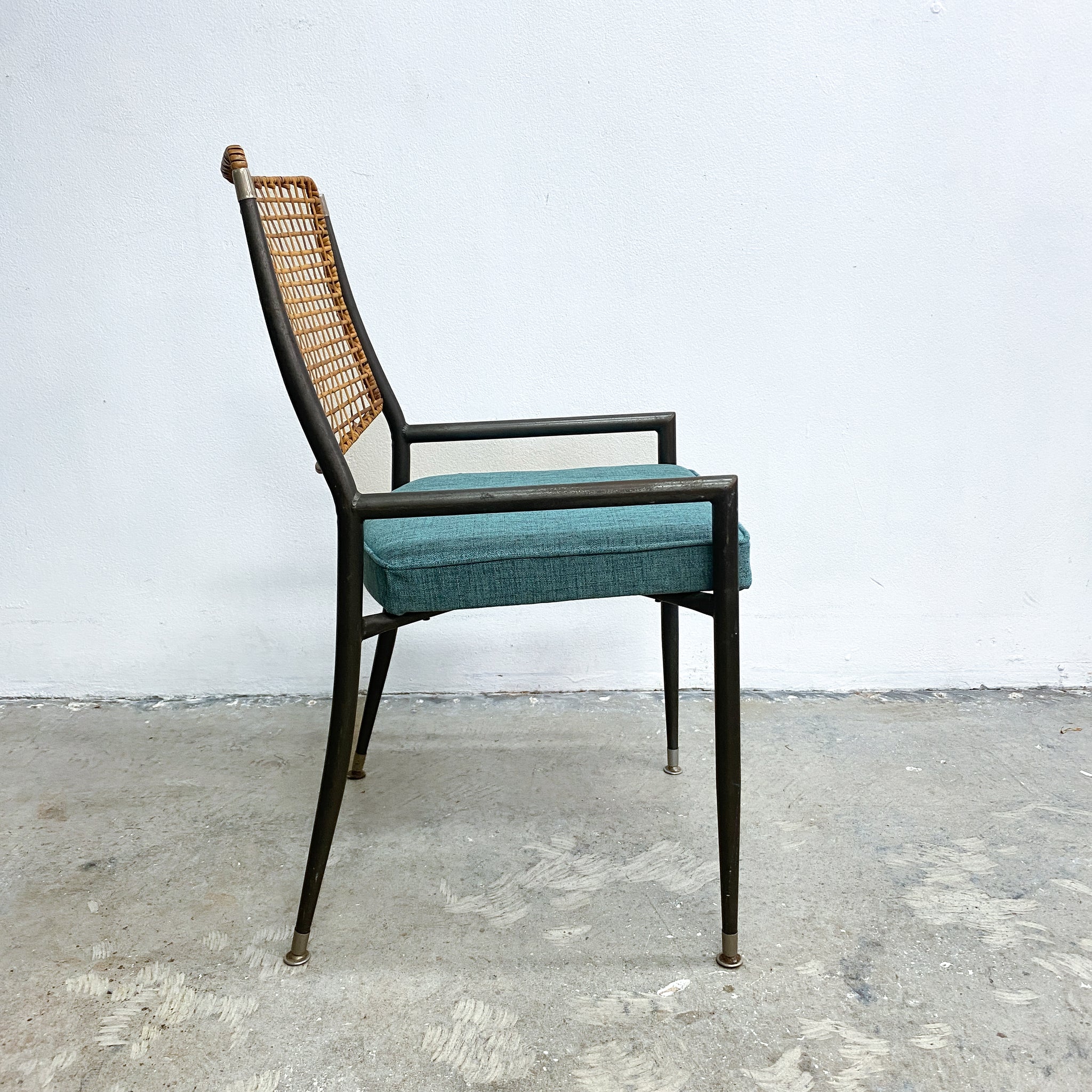 Mid Century Set Of Six Rare Framac Dining Chairs- New Upholstery and F ...