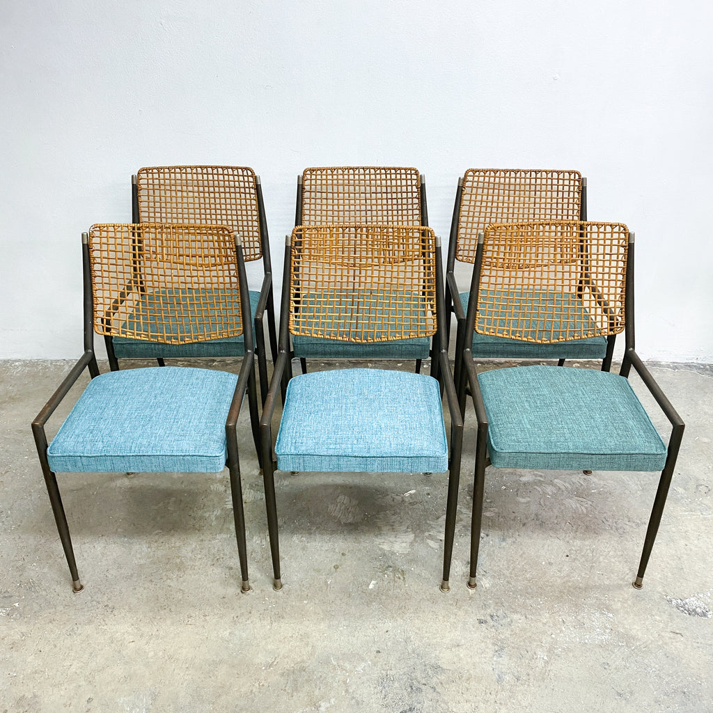 Framac Mid Century Set Of Six Dining Chairs- New Upholstery and Foam