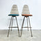 Framac Wire Bar Stoll With Coloured Vinyl Cushion