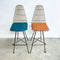 Framac Wire Bar Stoll With Coloured Vinyl Cushion