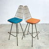 Framac Wire Bar Stoll With Coloured Vinyl Cushion