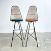 Framac Wire Bar Stoll With Coloured Vinyl Cushion