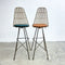 Framac Wire Bar Stoll With Coloured Vinyl Cushion