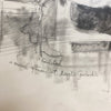 Framed Vintage Pencil Sketch Drawing Of A Musical Afternoon