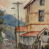 Framed Rustic Rural Watercolour Painting Australian Artist Mary Rochford