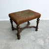French Louis XIV Style Tapestry Top Stool