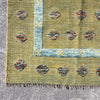 Green Handmade Wool Kilim Rug