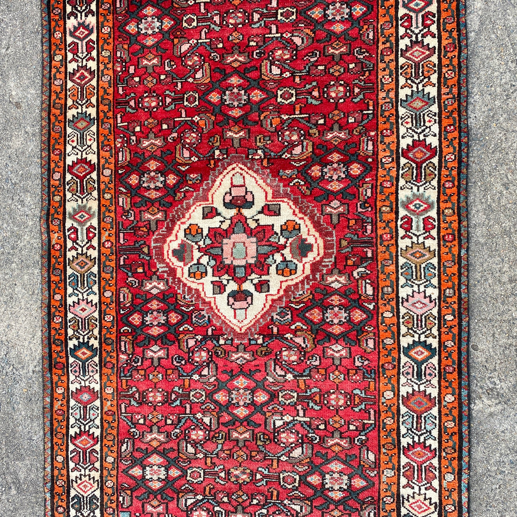 Hand Knotted Vintage Persian Rug 