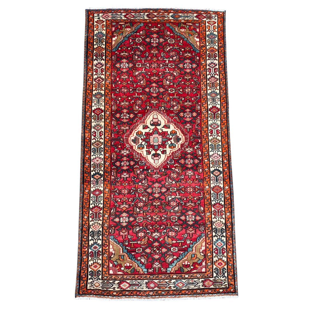 Hand Knotted Vintage Persian Rug 