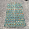 Hand Woven Afghan Wool Blue Kilim Rug #039
