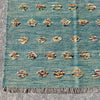 Hand Woven Afghan Wool Blue Kilim Rug #039