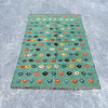 Hand Woven Afghan Wool Blue Kilim Rug #040