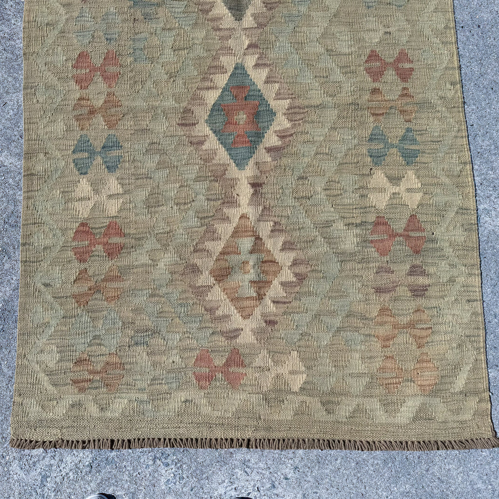 Hand Woven Afghan Wool Kilim Rug #009