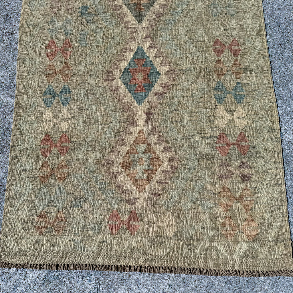 Hand Woven Afghan Wool Kilim Rug #009