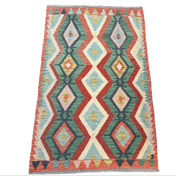 Hand Woven Afghan Wool Kilim Rug #057
