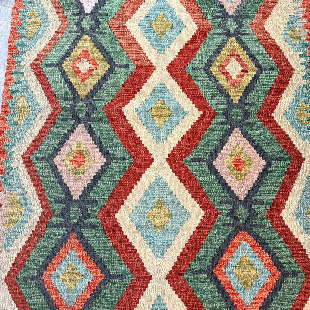 Hand Woven Afghan Wool Kilim Rug #057