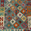 Hand Woven Afghan Wool Multi Coloured Kilim Rug #002