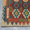 Hand Woven Afghan Wool Multi Coloured Kilim Rug #004