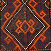 Hand Woven Afghan Wool Red And Orange Kilim Rug #050