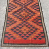 Hand Woven Afghan Wool Zig Zag Diamonds Kilim Rug #036