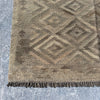 Hand Woven Wool Beige Kilim Rug #053