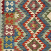 Handmade Wool Kilim Rug Zig Zag Pattern