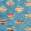 Blue Handmade Wool Kilim Rug Oval Feature Pattern