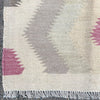 Handmade Wool Kilim Rug With Diamond Pattern