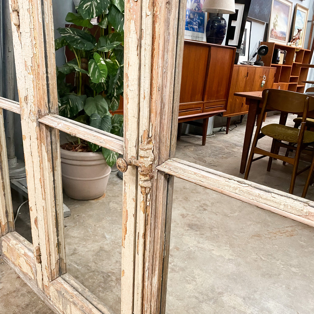 Unique Vintage Mirrored French Doors