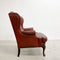 Vintage Moran Chesterfield Leather Wingback Armchair