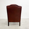 Vintage Moran Chesterfield Leather Wingback Armchair