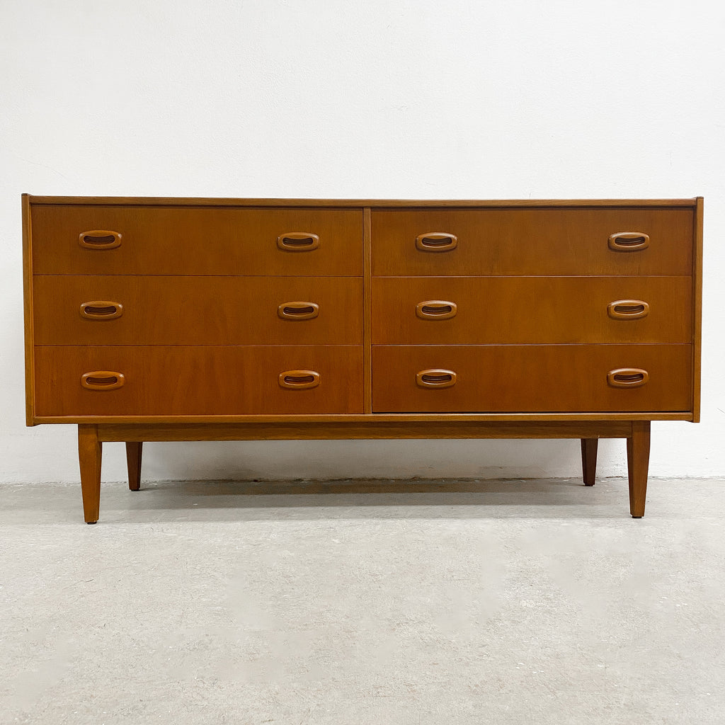 Mid Century Parker Teak Chest Of Drawers Or Sideboard - Restored