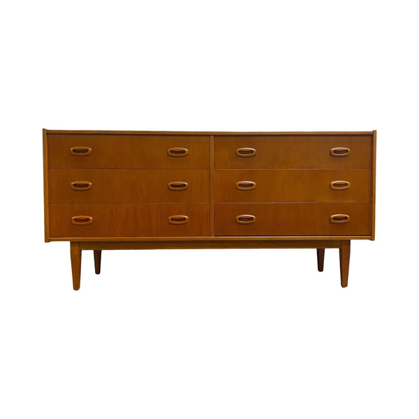 Mid Century Parker Teak Chest Of Drawers Or Sideboard - Restored