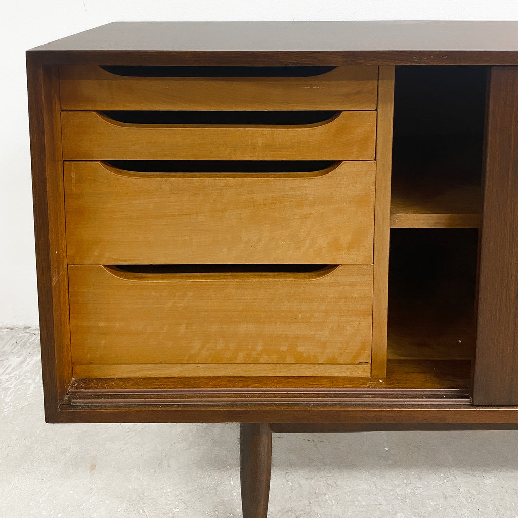 Mid Century 1960s Blackbean Sideboard By Borge Skibby - Restored