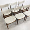 Set Of 6 Mid Century Parker 'Matchstick' Dining Chairs