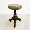 Antique Rosewood Tri-foot Swivel Stool