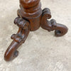 Antique Rosewood Tri-foot Swivel Stool