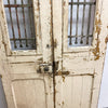 Vintage Egyptian Wrought Iron And Baltic Pine French Doors