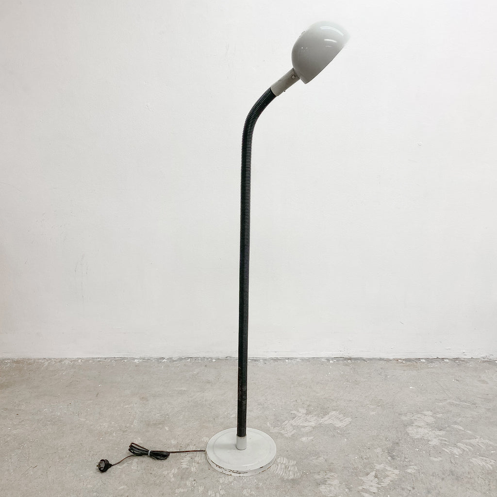 1970s Flexi Oslo Floor Lamp With White Enamel Shade