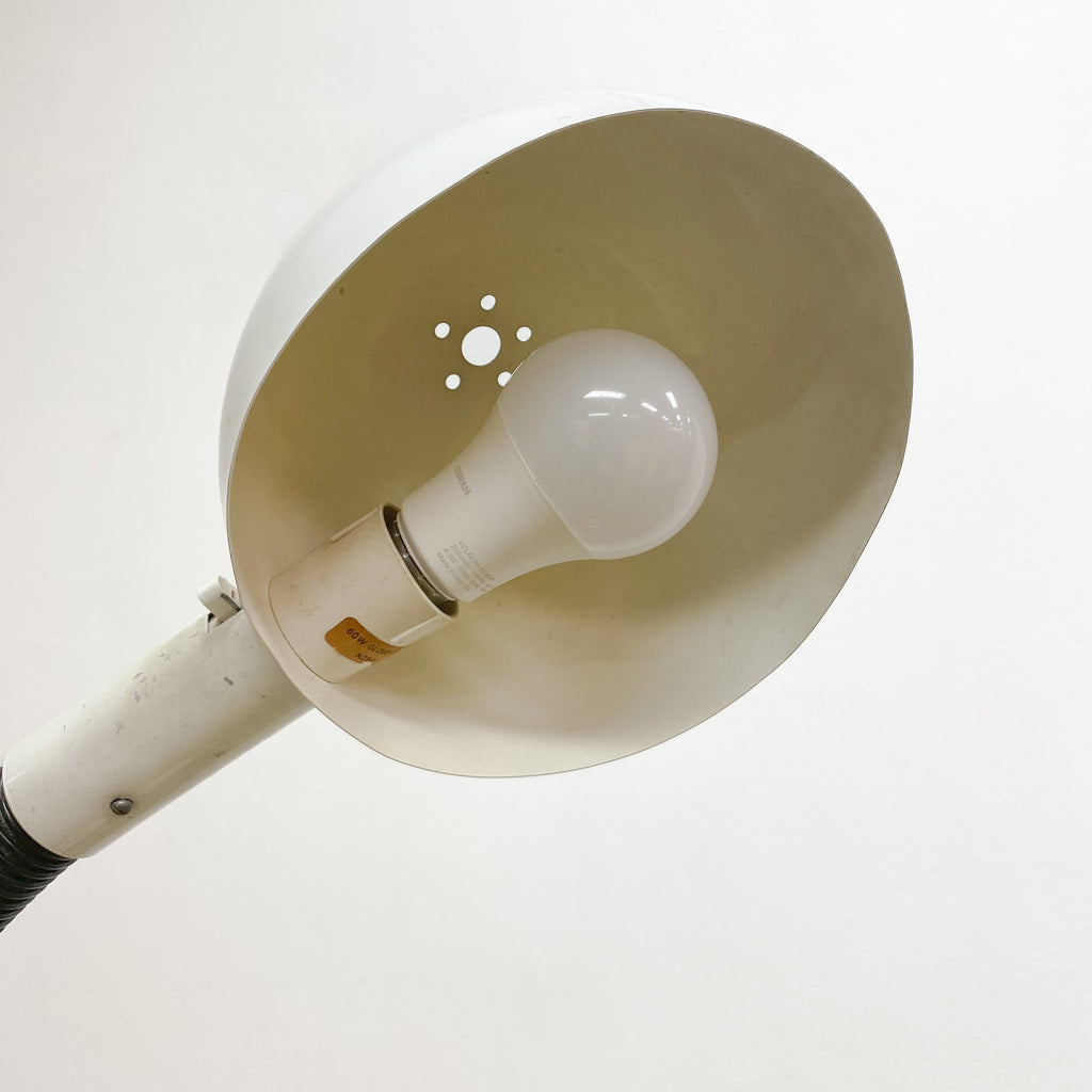 1970s Flexi Oslo Floor Lamp With White Enamel Shade