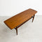 Mid Century Parker Lip End Teak Coffee Table - Restored